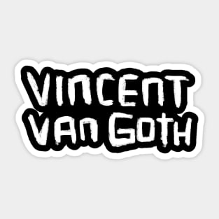 Artist Van Gogh, Vincent van Goth Sticker